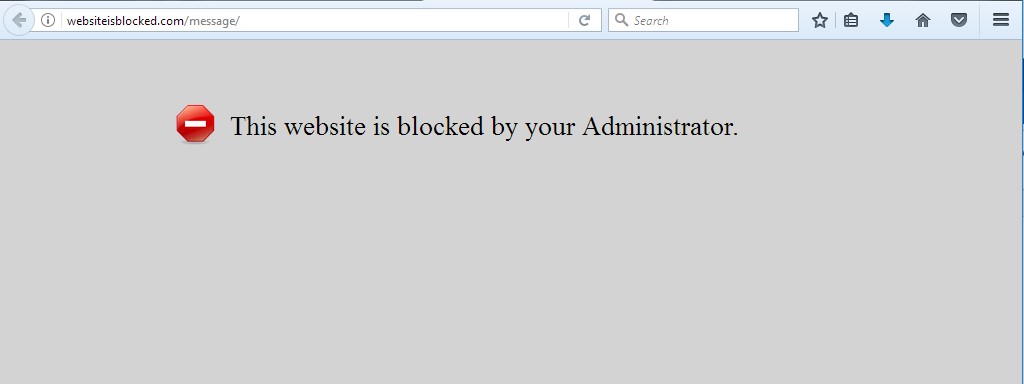 A website blocked by Activtrak
